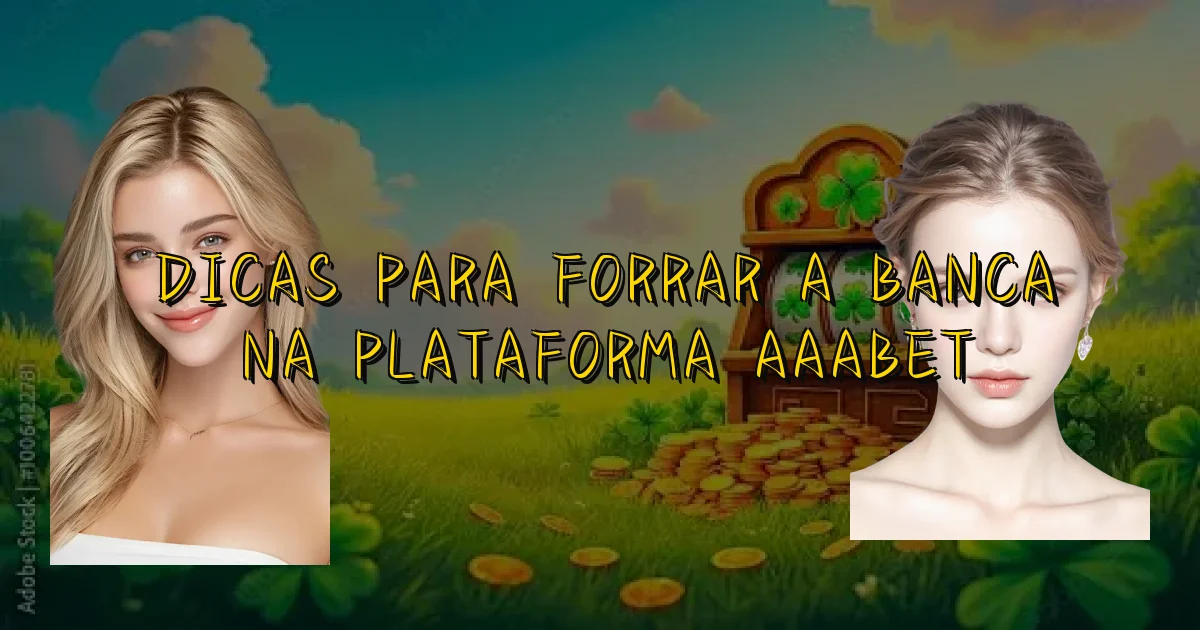 Dicas Para Forrar A Banca Na Plataforma Aaabet Oficial