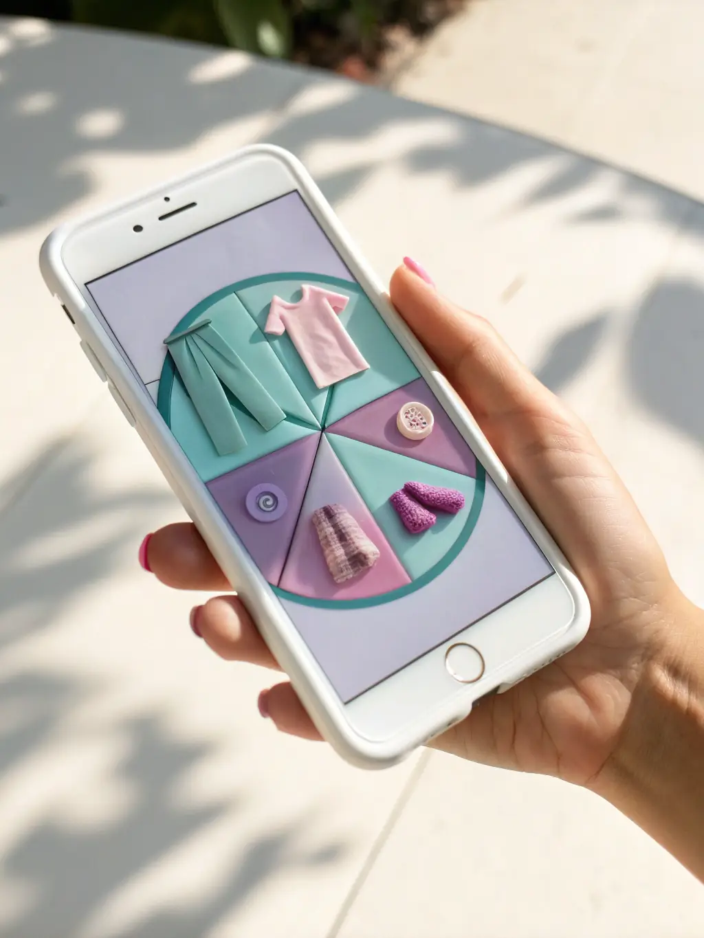 A mobile phone displaying the PHMACAO app interface with a roulette game in progress, showcasing the seamless gameplay experience.