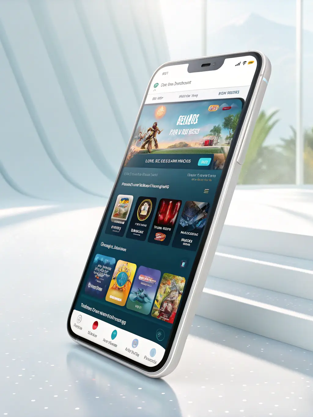 An image depicting a user-friendly mobile interface of the PHMACAO Casino app, showcasing seamless gameplay on the go.