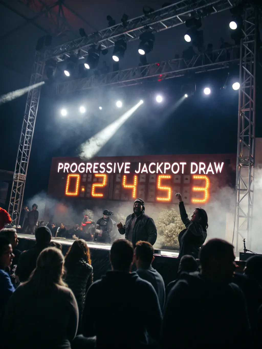 A visually appealing image of a progressive jackpot meter climbing higher, symbolizing the potential for big wins.